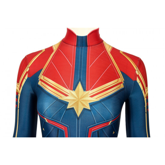 Movie Captain Marvel 3D Cosplay Jumpsuit