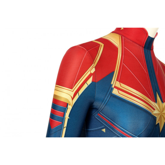 Movie Captain Marvel 3D Cosplay Jumpsuit