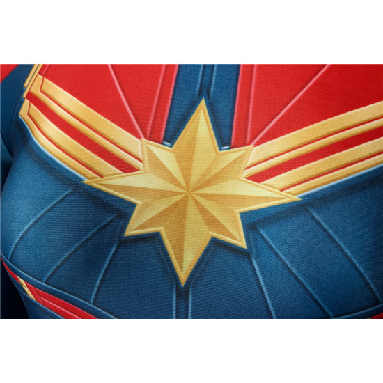 Movie Captain Marvel 3D Cosplay Jumpsuit