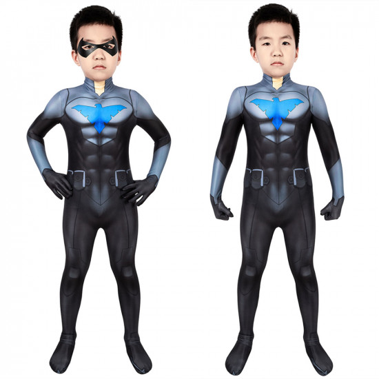 Nightwing Son of Batman Kids 3D Jumpsuit Nightwing Son of Batman Kids 3D Jumpsuit