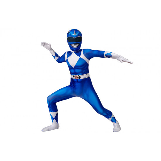 Power Rangers Billy Blue Ranger Kids 3D Jumpsuit