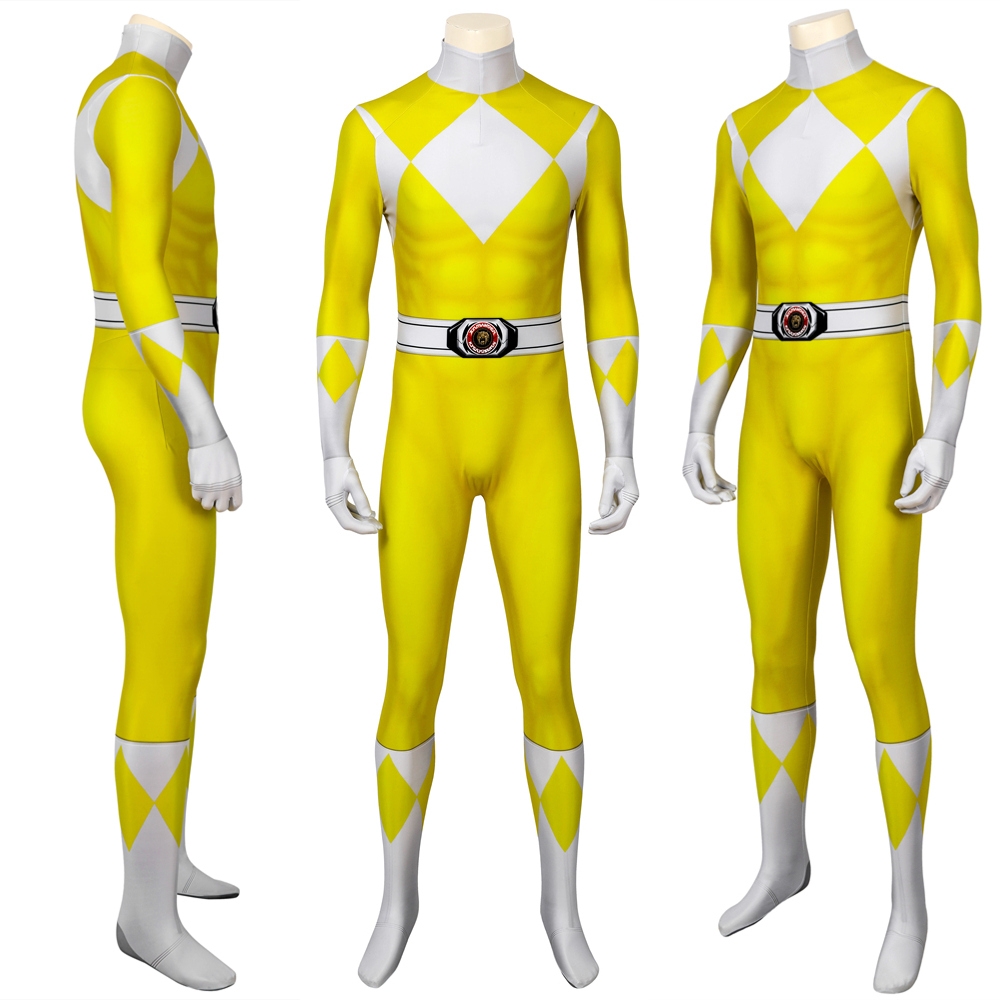 Power Rangers Boy Tiger Ranger Male 3D Jumpsuit