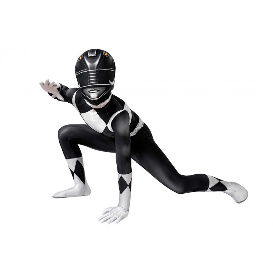 Power Rangers Zack Black Ranger Kids 3D Jumpsuit Power Rangers Zack Black Ranger Kids 3D Jumpsuit