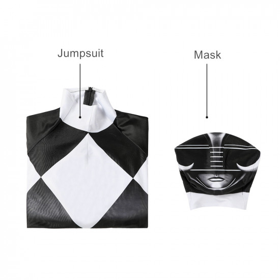Power Rangers Zack Black Ranger Kids 3D Jumpsuit Power Rangers Zack Black Ranger Kids 3D Jumpsuit