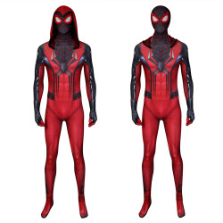 PS5 Spider-Man Crimson Cowl Suit Cosplay Jumpsuit