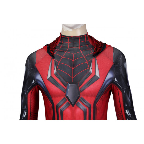 PS5 Spider-Man Crimson Cowl Suit Cosplay Jumpsuit PS5 Spider-Man Crimson Cowl Suit Cosplay Jumpsuit