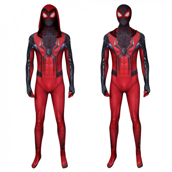 PS5 Spider-Man Crimson Cowl Suit Cosplay Jumpsuit PS5 Spider-Man Crimson Cowl Suit Cosplay Jumpsuit