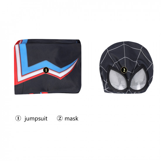 PS5 Spider-Man Miles Morales 2099 Suit Cosplay Jumpsuit