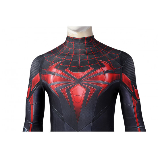 PS5 Spider-Man Miles Morales Advanced Tech Suit Cosplay Jumpsuit PS5 Spider-Man Miles Morales Advanced Tech Suit Cosplay Jumpsuit