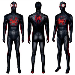 PS5 Spider-Man Miles Morales Cosplay Black Jumpsuit