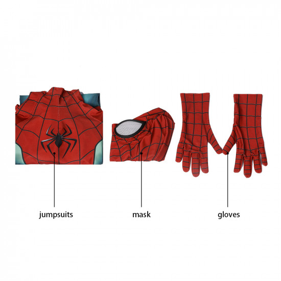 PS5 Spider-Man Miles Morales Great Responsibility Suit Kids Jumpsuit PS5 Spider-Man Miles Morales Great Responsibility Suit Kids Jumpsuit
