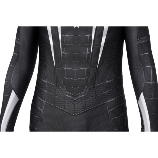 PS5 Spider-Man Miles Morales Symbiote Black Suit Kids Jumpsuit
