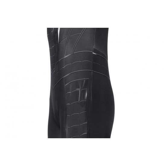 PS5 Spider-Man Miles Morales Symbiote Black Suit Kids Jumpsuit
