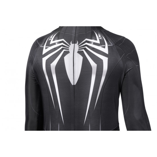 PS5 Spider-Man Miles Morales Symbiote Black Suit Kids Jumpsuit