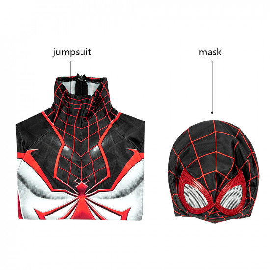 PS5 Spider-Man Miles Morales T.R.A.C.K. 3D Kids Jumpsuit PS5 Spider-Man Miles Morales T.R.A.C.K. 3D Kids Jumpsuit