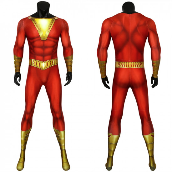 Shazam Billy Baston 3D Cosplay Jumpsuit Shazam Billy Baston 3D Cosplay Jumpsuit