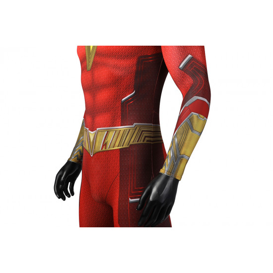 Shazam Fury of the Gods Shazam Cosplay Suit 3D Jumpsuit Shazam Fury of the Gods Shazam Cosplay Suit 3D Jumpsuit