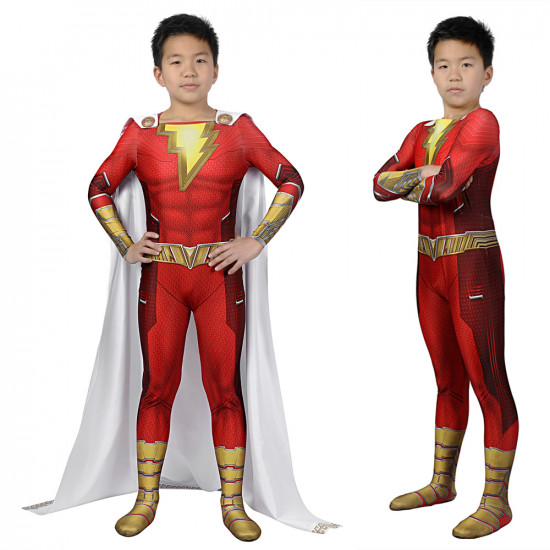 Shazam Fury of the Gods Shazam Kids 3D Jumpsuit Shazam Fury of the Gods Shazam Kids 3D Jumpsuit