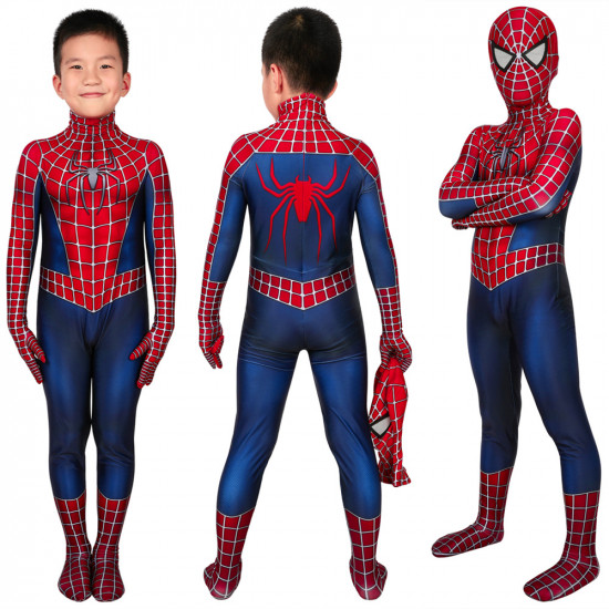Spider-Man 2 Tobey Maguire Spiderman 3D Kids Jumpsuit Spider-Man 2 Tobey Maguire Spiderman 3D Kids Jumpsuit