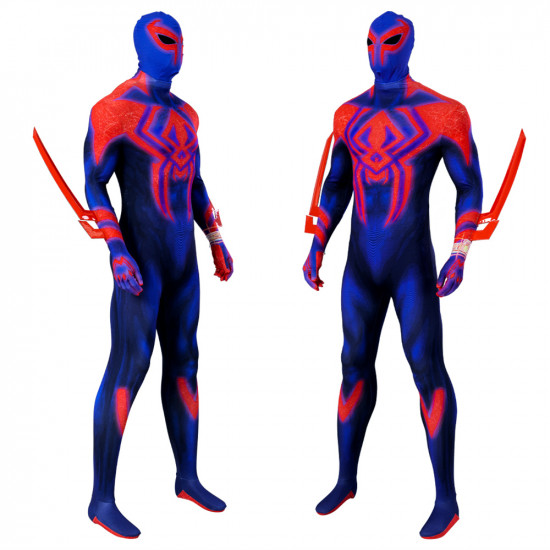 Spider-Man Across the Spider-Verse Cosplay Jumpsuit with Cloak Spider-Man Across the Spider-Verse Cosplay Jumpsuit with Cloak
