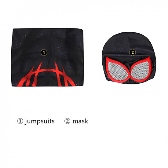 Spider-Man: Across the Spider-Verse Miles Morales Zentai Jumpsuit Spider-Man: Across the Spider-Verse Miles Morales Zentai Jumpsuit