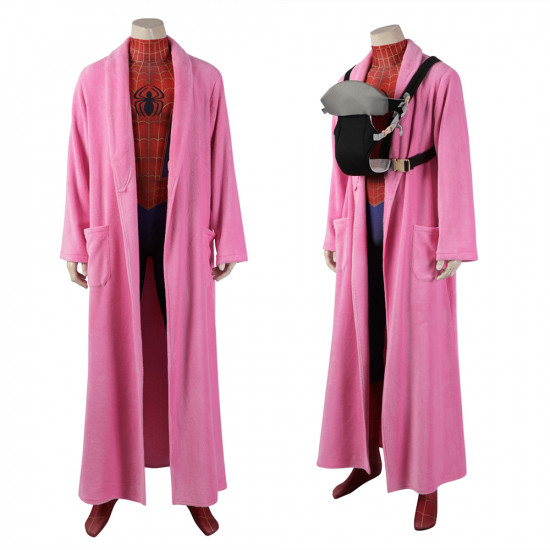 Spider-Man Across The Spider-Verse Peter Parker Pink Cosplay Costume Spider-Man Across The Spider-Verse Peter Parker Pink Cosplay Costume