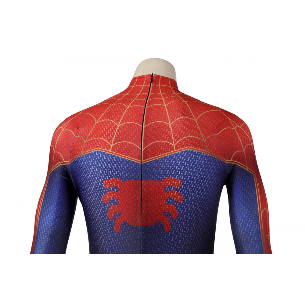 Spider-Man Across The Spider-Verse Peter Parker Pink Cosplay Costume
