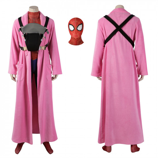 Spider-Man Across The Spider-Verse Peter Parker Pink Cosplay Costume Spider-Man Across The Spider-Verse Peter Parker Pink Cosplay Costume