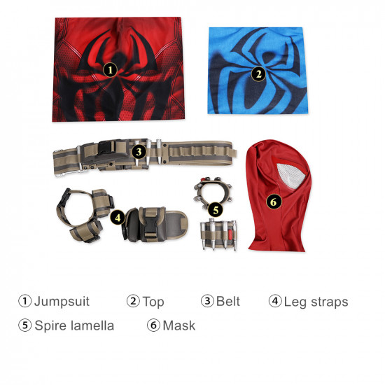 Spider-Man Across The Spider-Verse Scarlet Spider Ben Reilly Jumpsuit Spider-Man Across The Spider-Verse Scarlet Spider Ben Reilly Jumpsuit