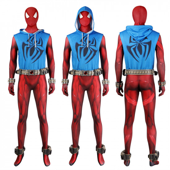 Spider-Man Across The Spider-Verse Scarlet Spider Ben Reilly Jumpsuit Spider-Man Across The Spider-Verse Scarlet Spider Ben Reilly Jumpsuit