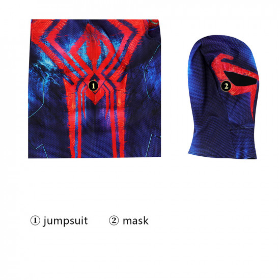 Spider-Man Across The Spider-Verse Spiderman 2099 Kids Jumpsuit Spider-Man Across The Spider-Verse Spiderman 2099 Kids Jumpsuit
