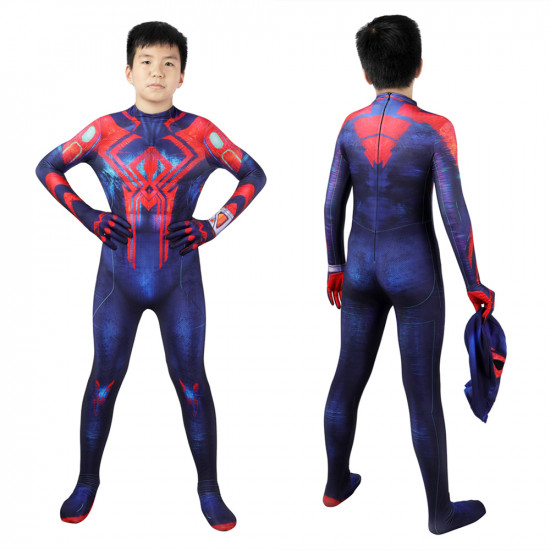 Spider-Man Across The Spider-Verse Spiderman 2099 Kids Jumpsuit Spider-Man Across The Spider-Verse Spiderman 2099 Kids Jumpsuit
