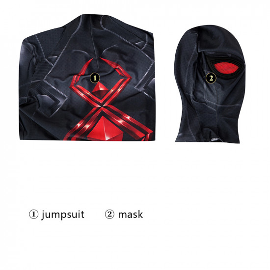 Spider-Man Dark Suit Cosplay Jumpsuit Spider-Man Dark Suit Cosplay Jumpsuit