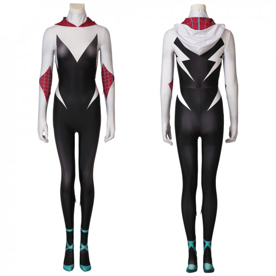Spider-Man Into the Spider-Verse Gwen 3D Zentai Jumpsuit Spider-Man Into the Spider-Verse Gwen 3D Zentai Jumpsuit
