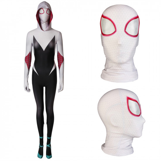 Spider-Man Into the Spider-Verse Gwen 3D Zentai Jumpsuit Spider-Man Into the Spider-Verse Gwen 3D Zentai Jumpsuit