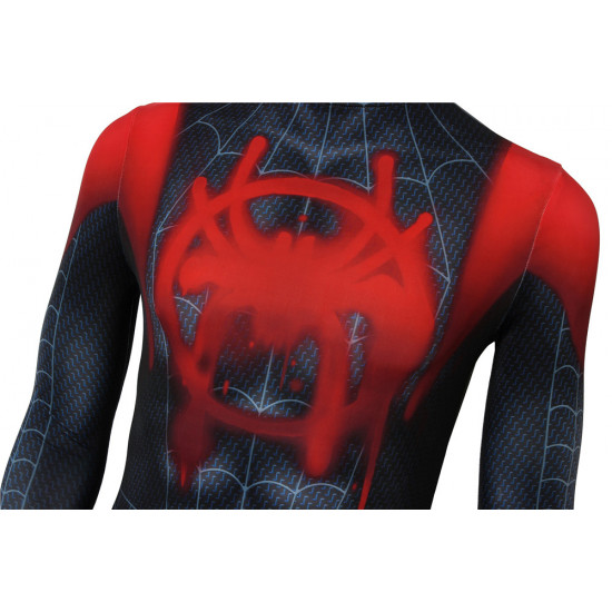Spider-Man Into the Spider-Verse Miles Morales 3D Zentai Jumpsuit