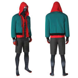 Spider-Man Into the Spider-Verse Miles Morales Cosplay Costume Spider-Man Into the Spider-Verse Miles Morales Cosplay Costume