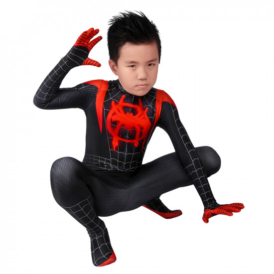 Spider-Man: Into the Spider-Verse Miles Morales Kids 3D Zentai