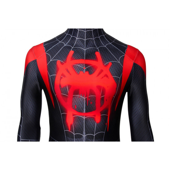Spider-Man Into the Spider-Verse Miles Morales Zentai 3D Jumpsuit Spider-Man Into the Spider-Verse Miles Morales Zentai 3D Jumpsuit