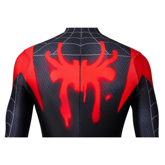 Spider-Man Into the Spider-Verse Miles Morales Zentai 3D Jumpsuit Spider-Man Into the Spider-Verse Miles Morales Zentai 3D Jumpsuit