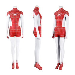 Spider-Man Mary Jane Watson Earth-18119 Crimson She-Devil Jumpsuit Spider-Man Mary Jane Watson Earth-18119 Crimson She-Devil Jumpsuit