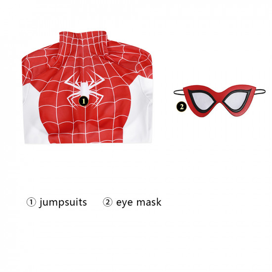 Spider-Man Mary Jane Watson Earth-18119 Crimson She-Devil Jumpsuit Spider-Man Mary Jane Watson Earth-18119 Crimson She-Devil Jumpsuit