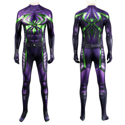 Spider-Man Miles Morales Purple Reign Suit Cosplay Jumpsuit Spider-Man Miles Morales Purple Reign Suit Cosplay Jumpsuit