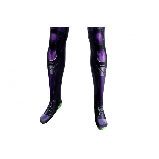 Spider-Man Miles Morales Purple Reign Suit Cosplay Jumpsuit Spider-Man Miles Morales Purple Reign Suit Cosplay Jumpsuit