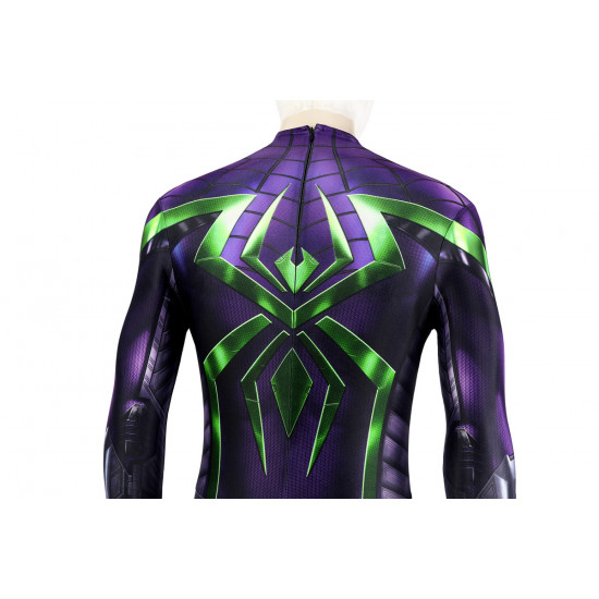 Spider-Man Miles Morales Purple Reign Suit Cosplay Jumpsuit Spider-Man Miles Morales Purple Reign Suit Cosplay Jumpsuit