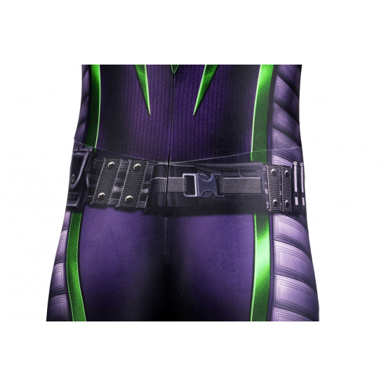 Spider-Man Miles Morales Purple Reign Suit Cosplay Jumpsuit Spider-Man Miles Morales Purple Reign Suit Cosplay Jumpsuit