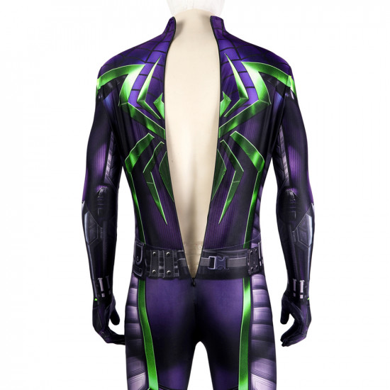 Spider-Man Miles Morales Purple Reign Suit Cosplay Jumpsuit Spider-Man Miles Morales Purple Reign Suit Cosplay Jumpsuit