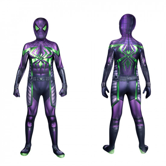 Spider-Man Miles Morales Purple Reign Suit Kids Jumpsuit Spider-Man Miles Morales Purple Reign Suit Kids Jumpsuit