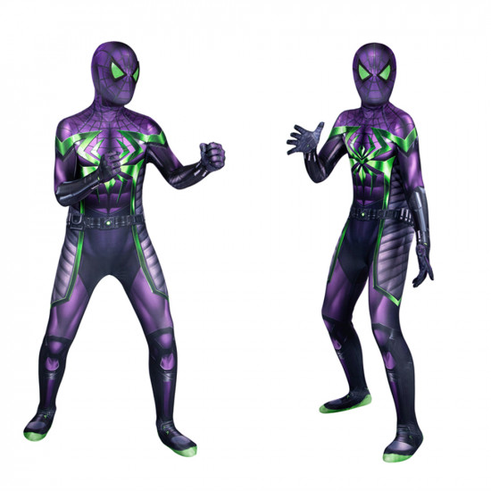 Spider-Man Miles Morales Purple Reign Suit Kids Jumpsuit Spider-Man Miles Morales Purple Reign Suit Kids Jumpsuit