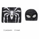 Spider-Man Miles Morales Symbiote Black Suit Jumpsuit Spider-Man Miles Morales Symbiote Black Suit Jumpsuit